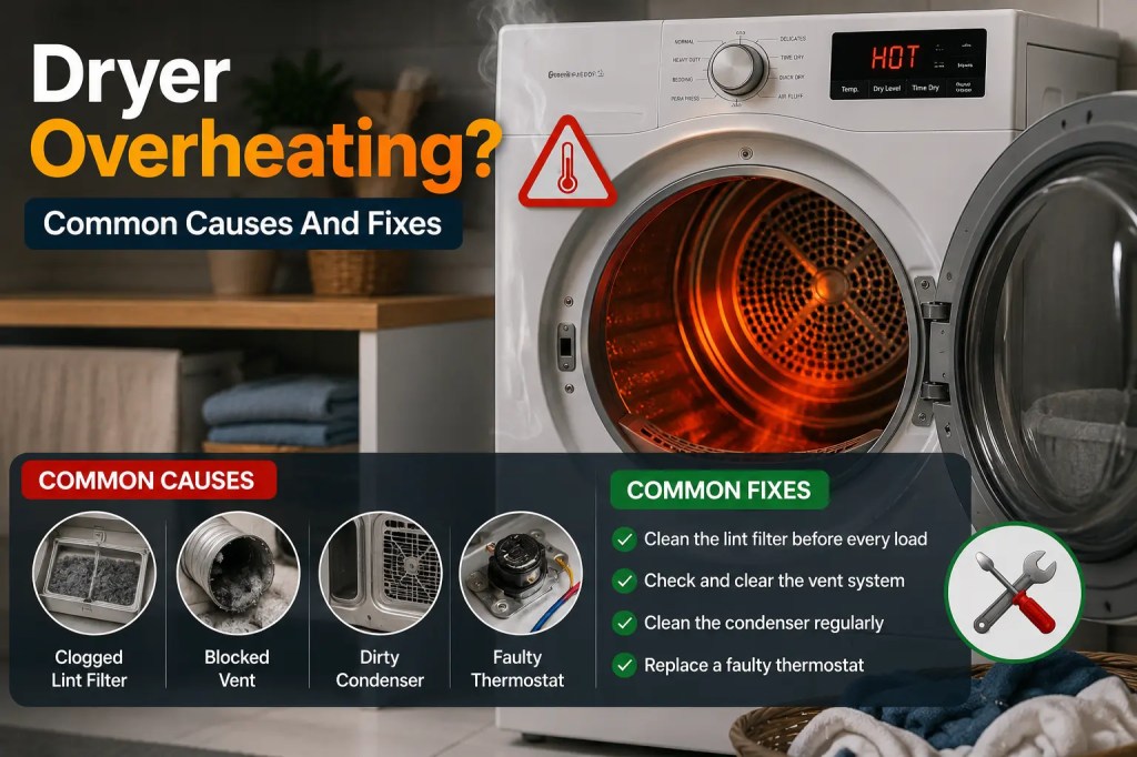 Dryer Overheating? Common Causes And Fixes