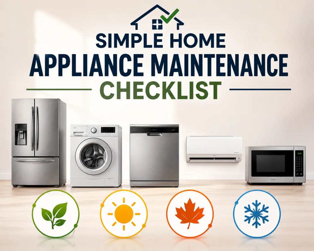 Simple Home Appliance Maintenance Checklist For Every Season